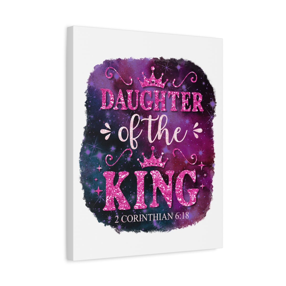 Scripture Walls Daughter of the King 2 Corinthian 6:18 Bible Verse Canvas Christian Wall Art Ready to Hang Unframed