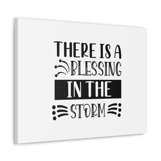 There Is A Blessing In The Storm Isaiah 4:6 Christian Wall Art Bible Verse Print Ready to Hang