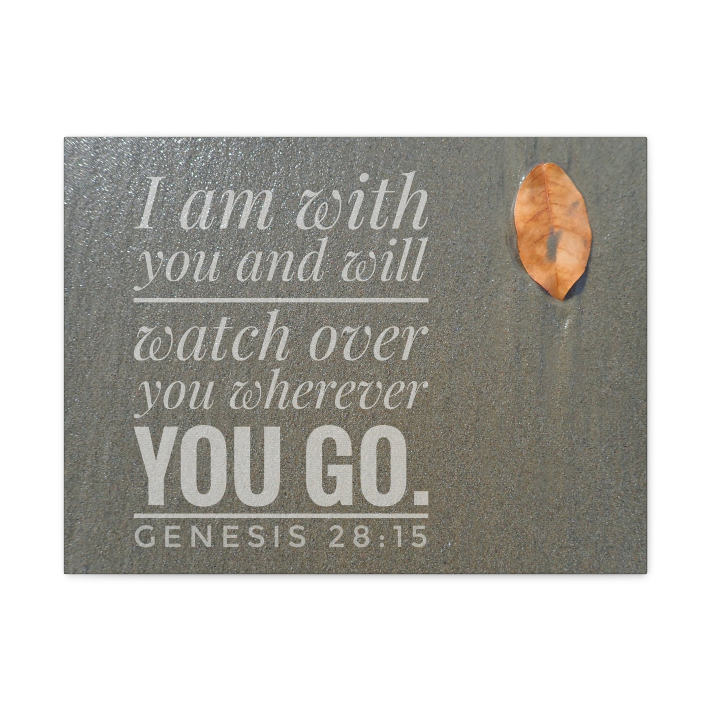 Watch Over You Genesis 28:15 Bible Verse Canvas Christian Wall Art Ready to Hang