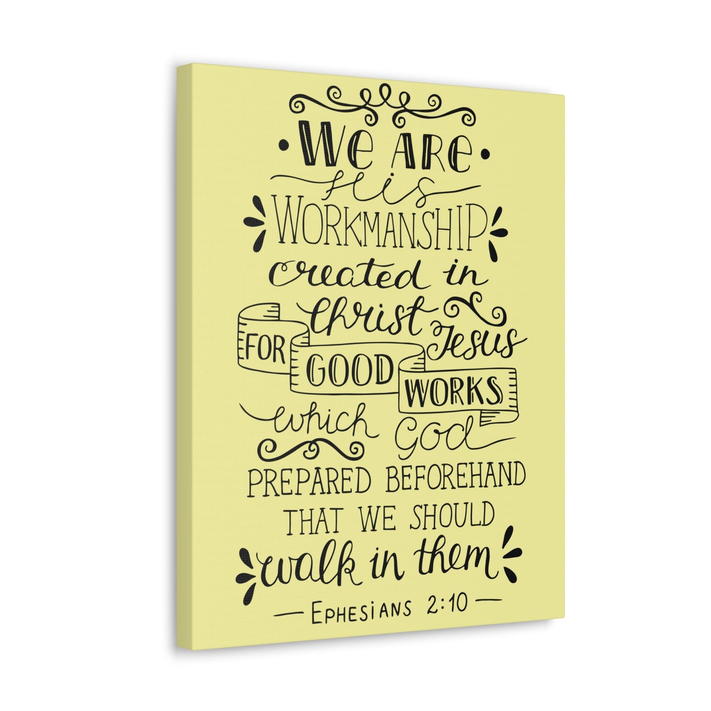 We Are Workmanship Ephesians 2:10 Christian Wall Art Bible Verse Print Ready To Hang