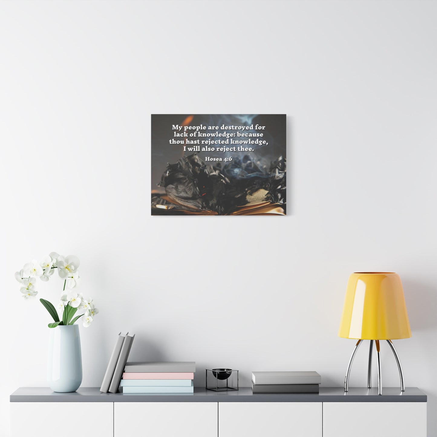 Scripture Walls My People Hosea 4:6 Bible Verse Canvas Christian Wall Art Ready to Hang