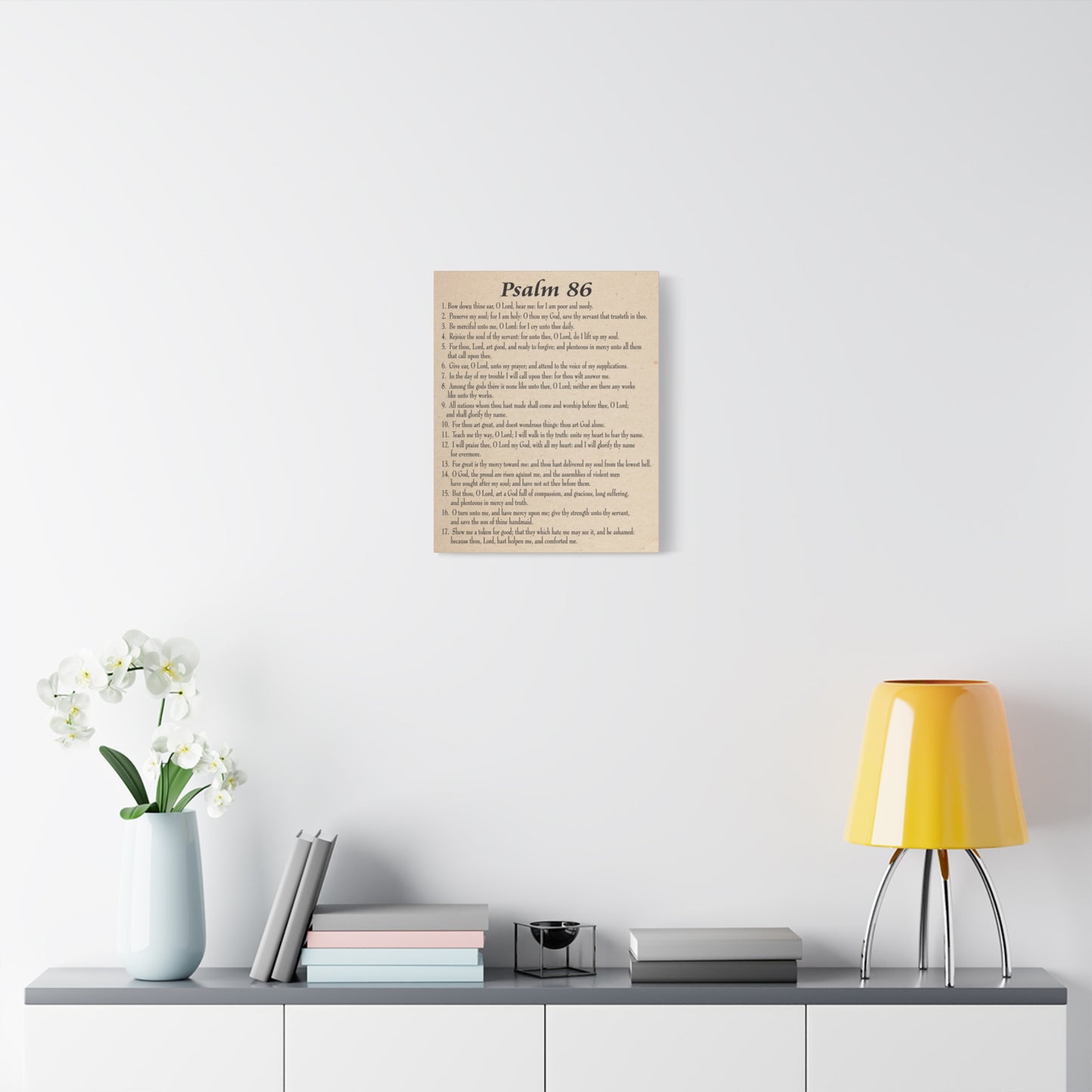 Scripture Walls Praying in Difficult Times Psalm 86:2 Bible Verse Canvas Christian Wall Art Ready to Hang