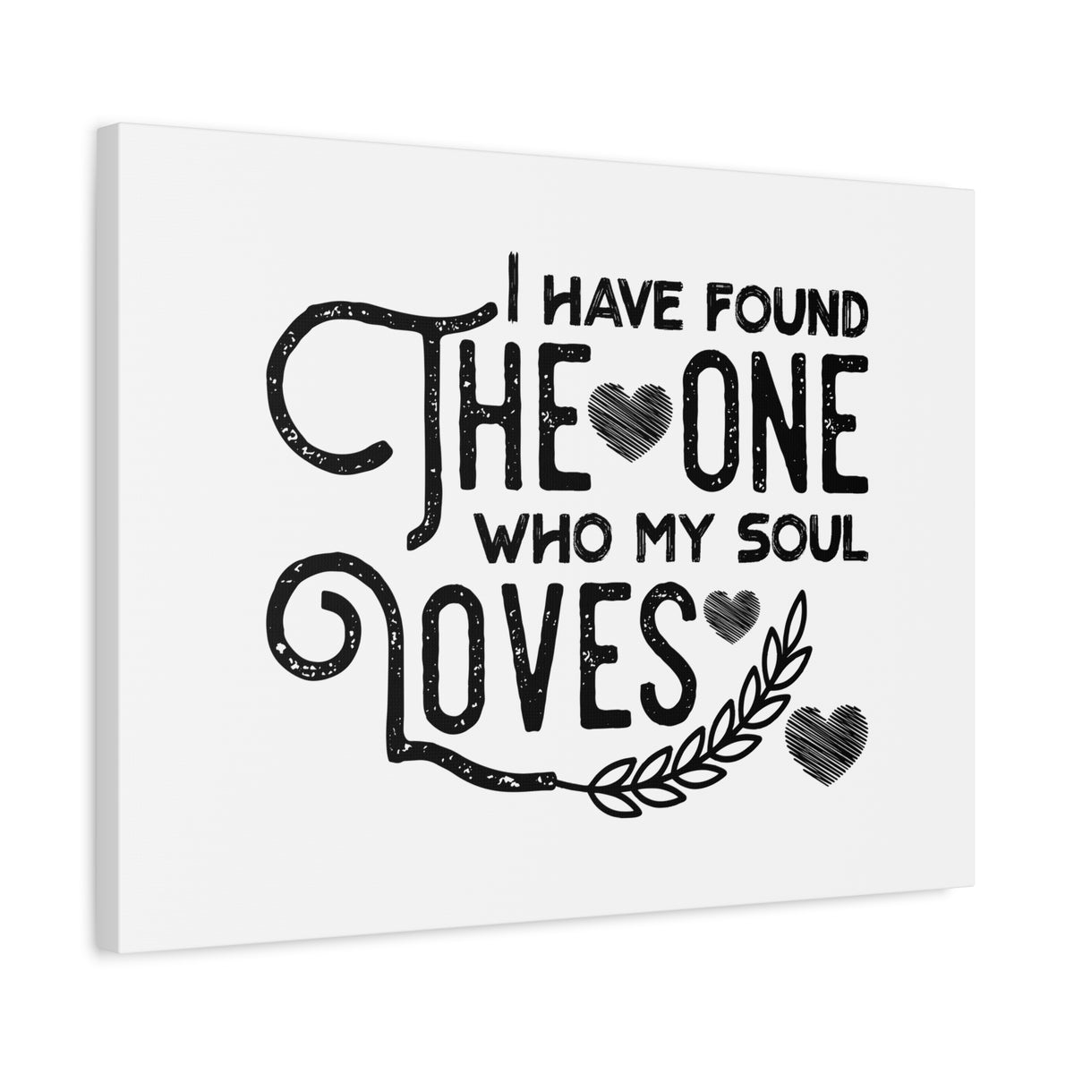 Scripture Canvas The One Who My Soul Loves Christian Wall Art Bible Verse Print Ready to Hang