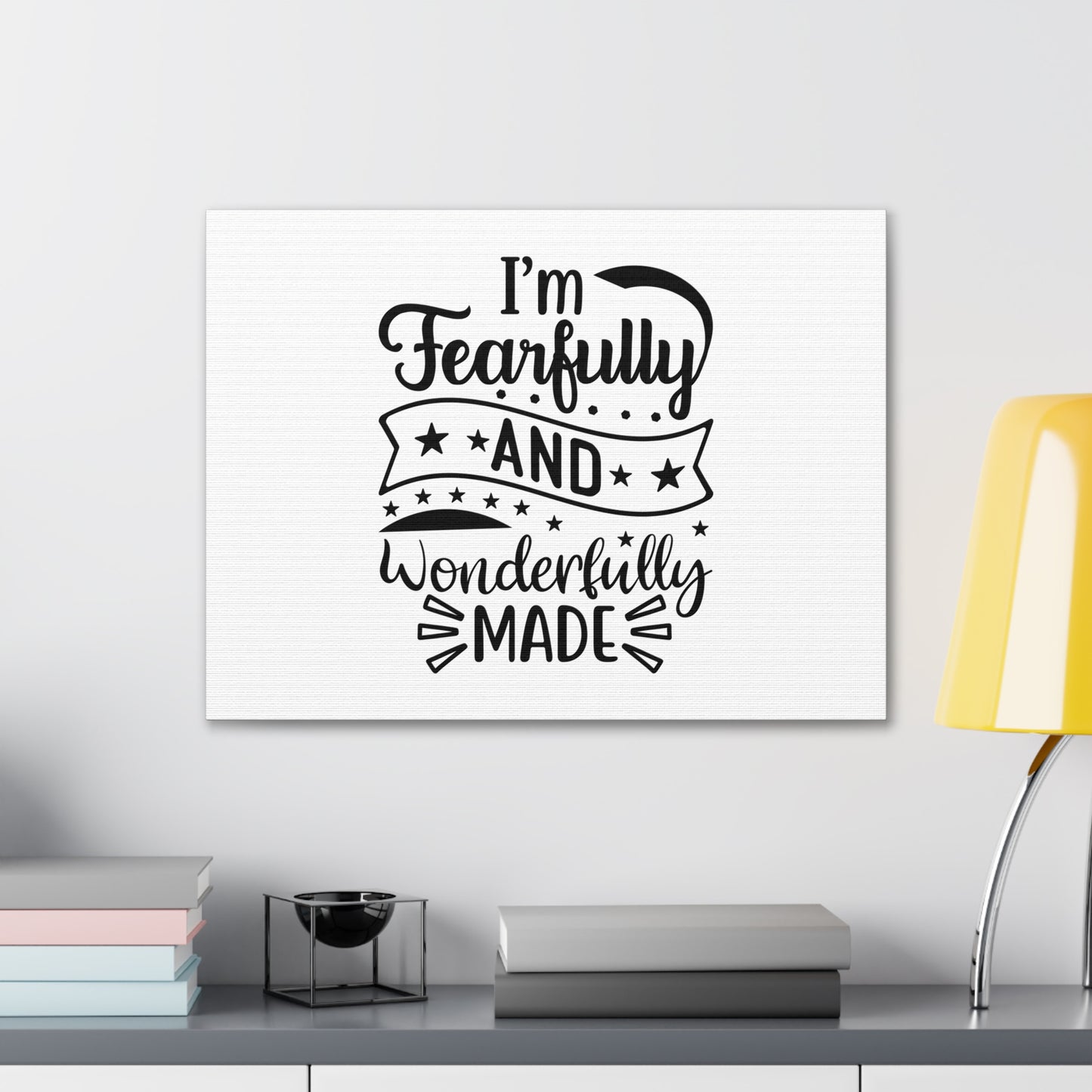 Wonderfully Made Psalm 139:14 Stars Christian Wall Art Bible Verse Print Ready to Hang