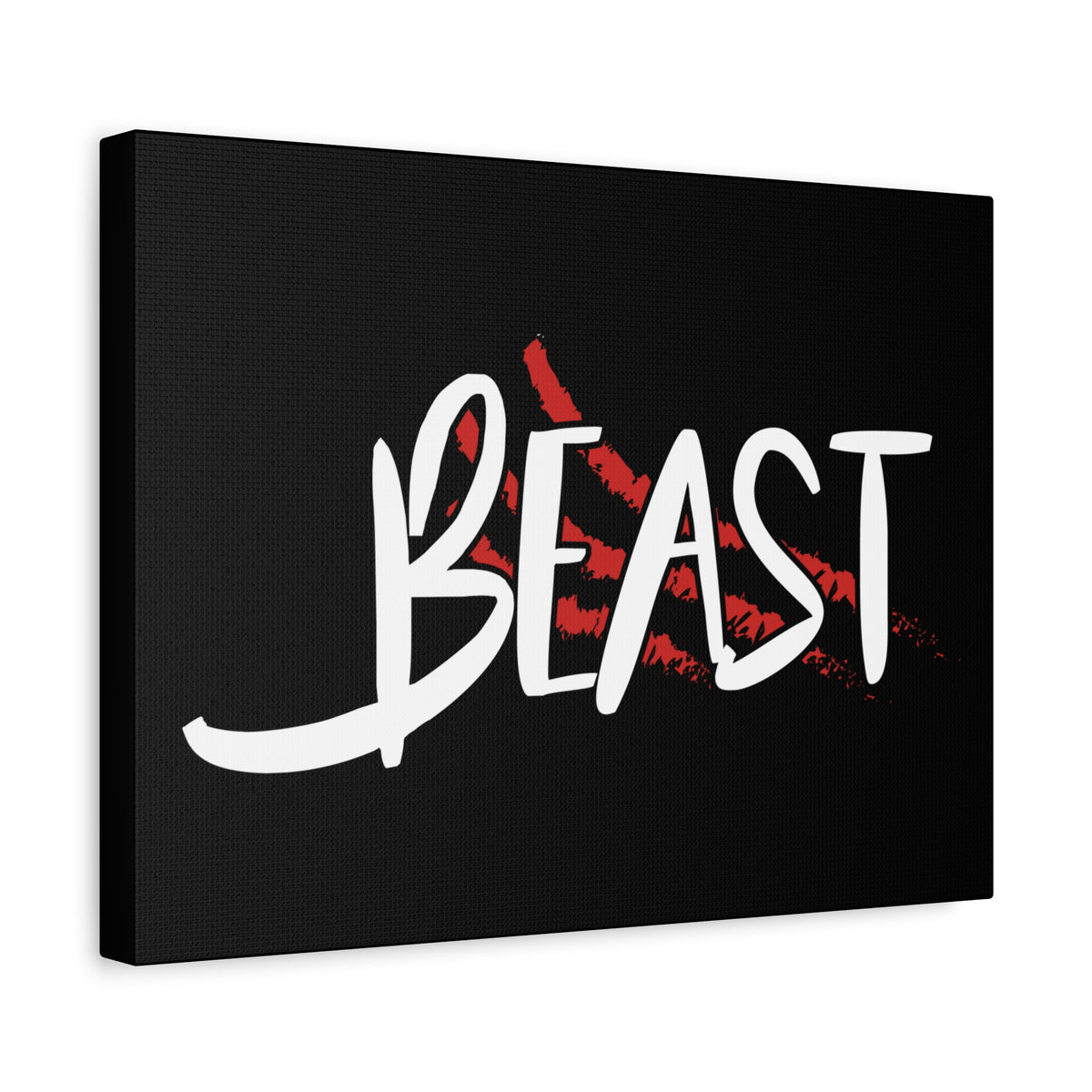 Scripture Canvas Beast Revelation 13:1 Christian Wall Art Bible Verse Print Ready to Hang