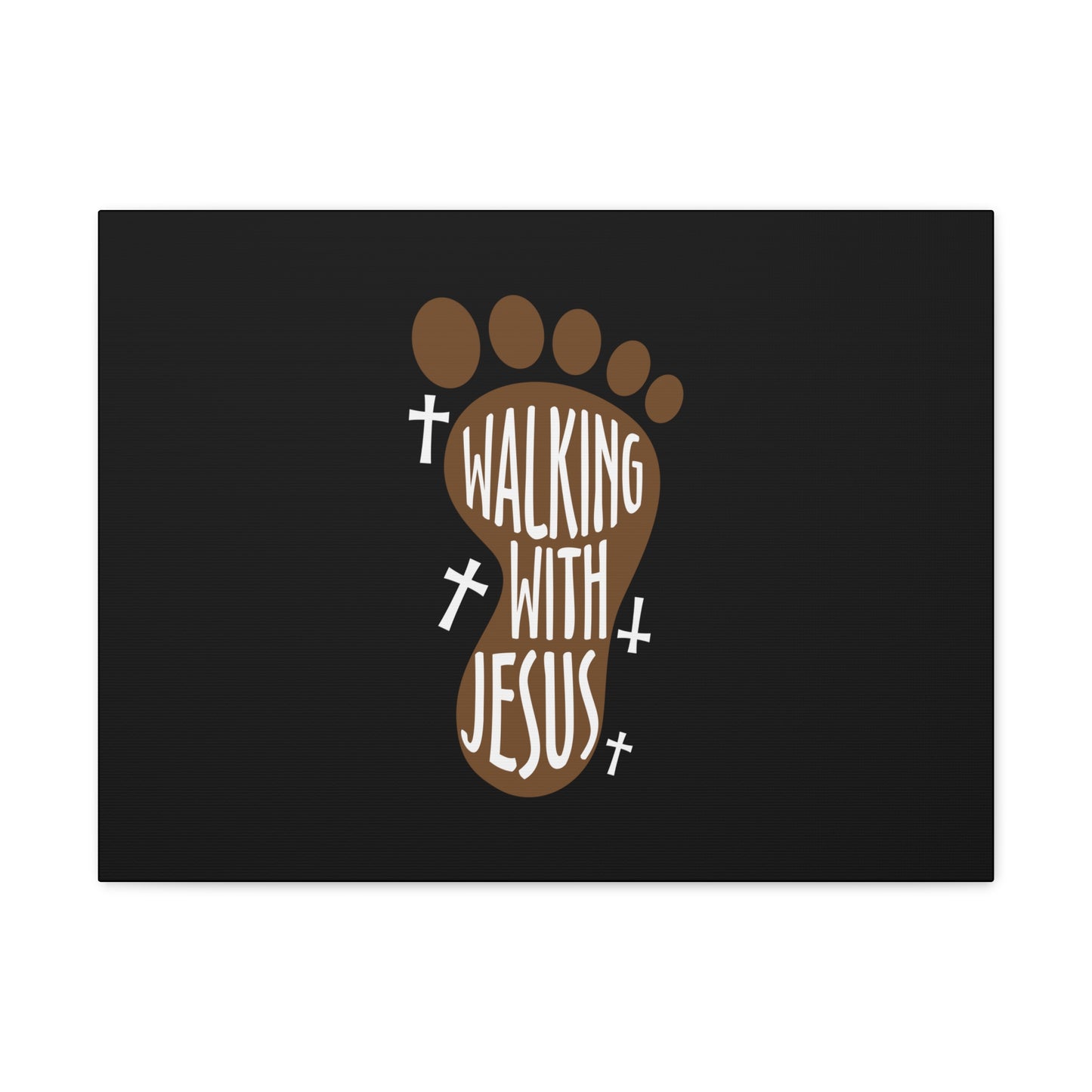 Walking With Jesus Colossians 2:6 Footprint Christian Wall Art Bible Verse Print Ready to Hang