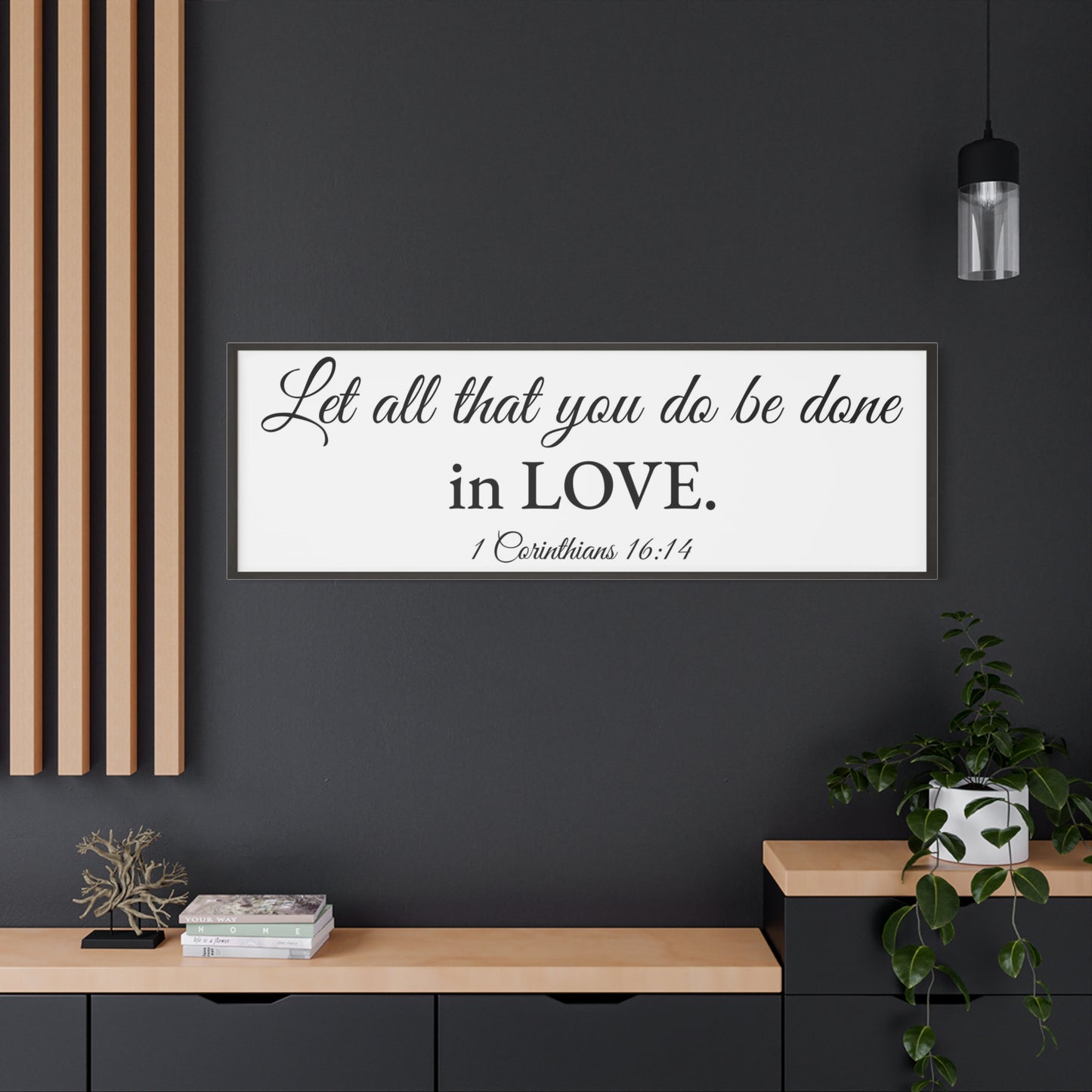 Scripture Walls 1 Corinthians 16:14 White Bible Verse Canvas Christian Wall Art Ready to Hang Unframed