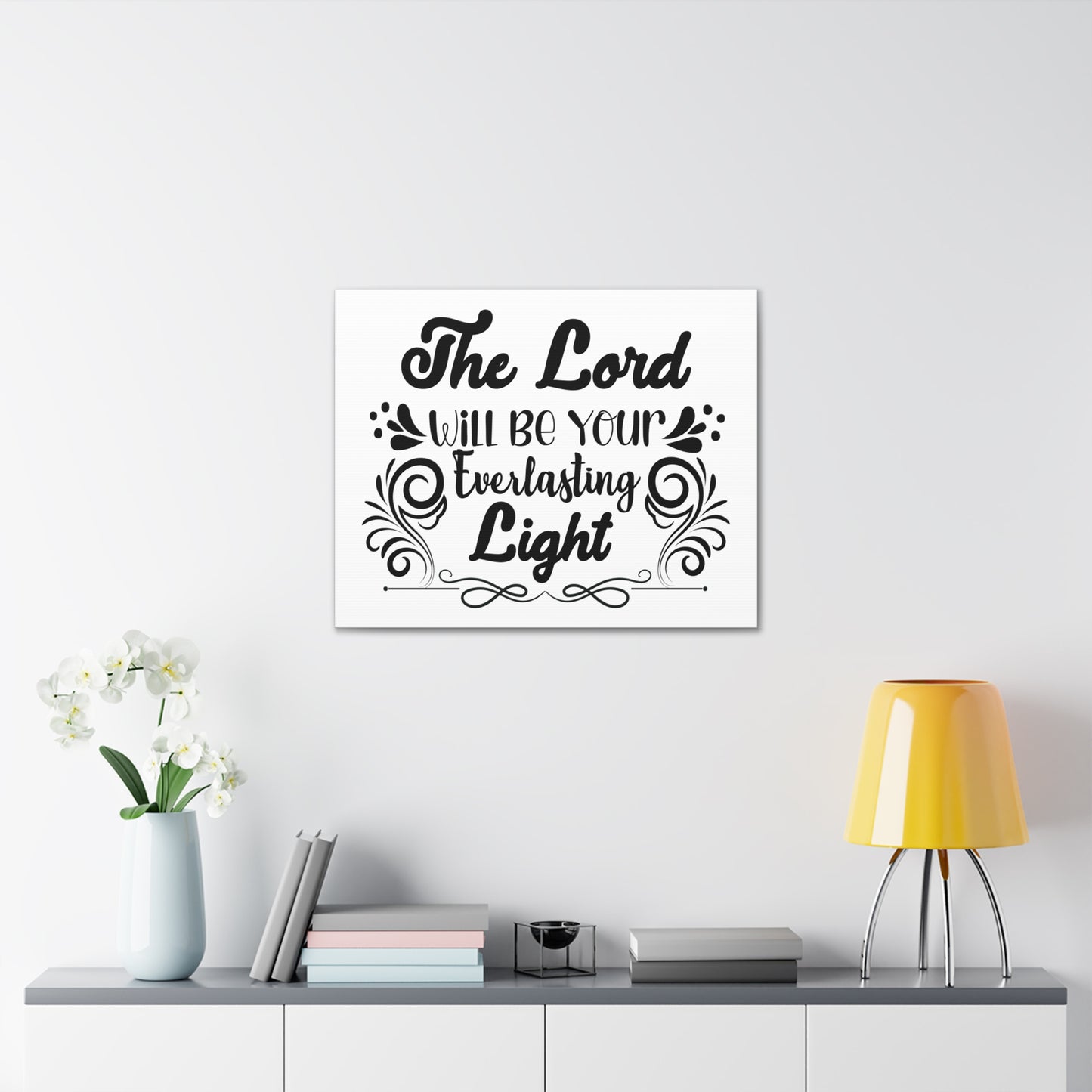The Lord Will Be Your Everlasting Light Isaiah 60:20 Christian Wall Art Bible Verse Print Ready to Hang
