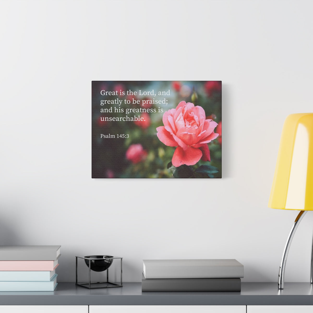 Scripture Canvas Greart is The Lord Psalm 56:3 Christian Wall Art Bible Verse Print Ready to Hang
