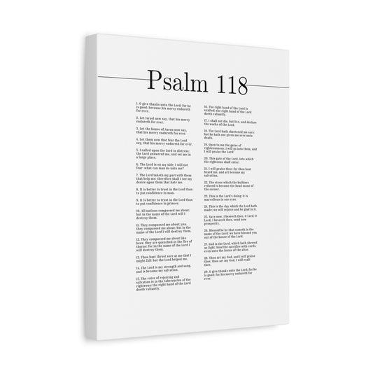 Scripture Canvas The Lord Is On My Side Psalm 118 Christian Wall Art Bible Verse Print Ready to Hang