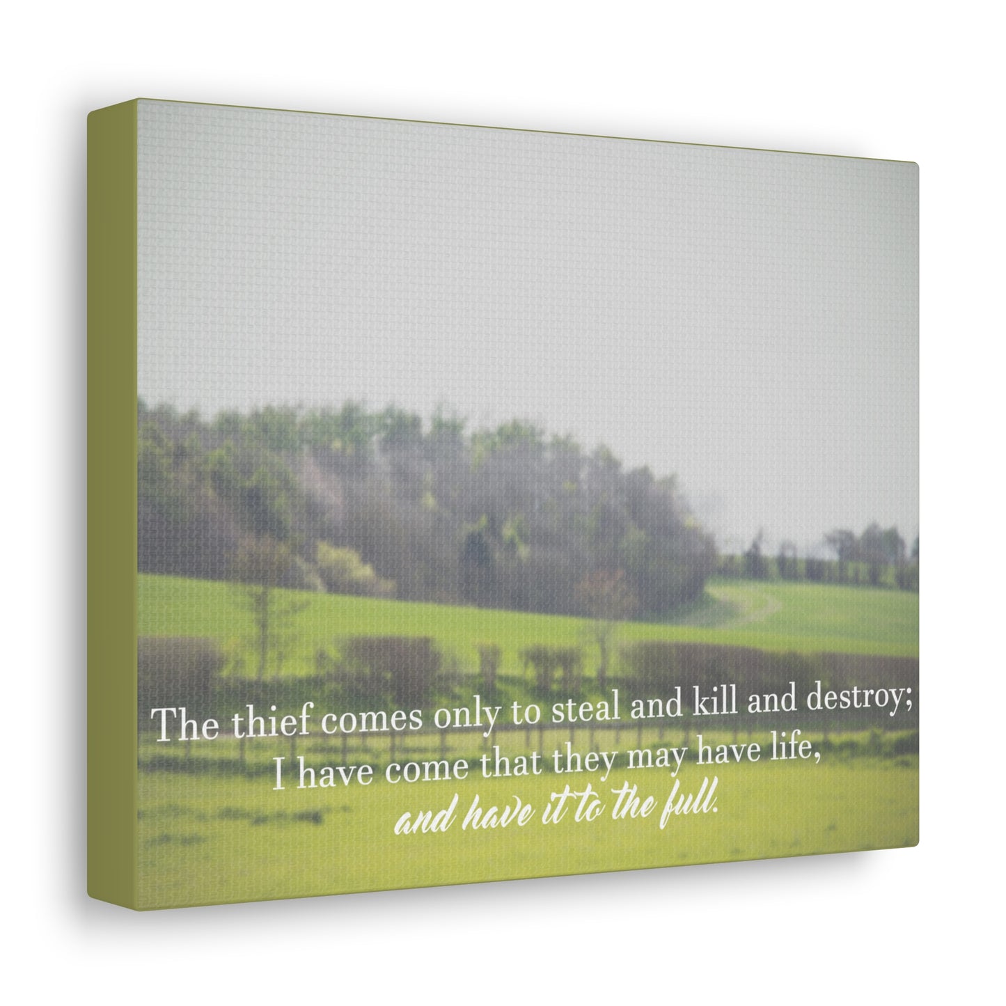 They May Have Life Ephesians 4:28 Christian Wall Art Bible Verse Print Ready to Hang