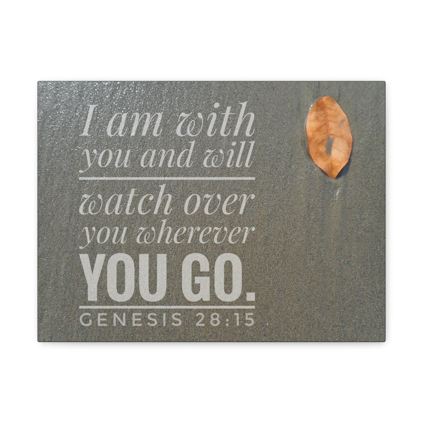 Watch Over You Genesis 28:15 Bible Verse Canvas Christian Wall Art Ready to Hang
