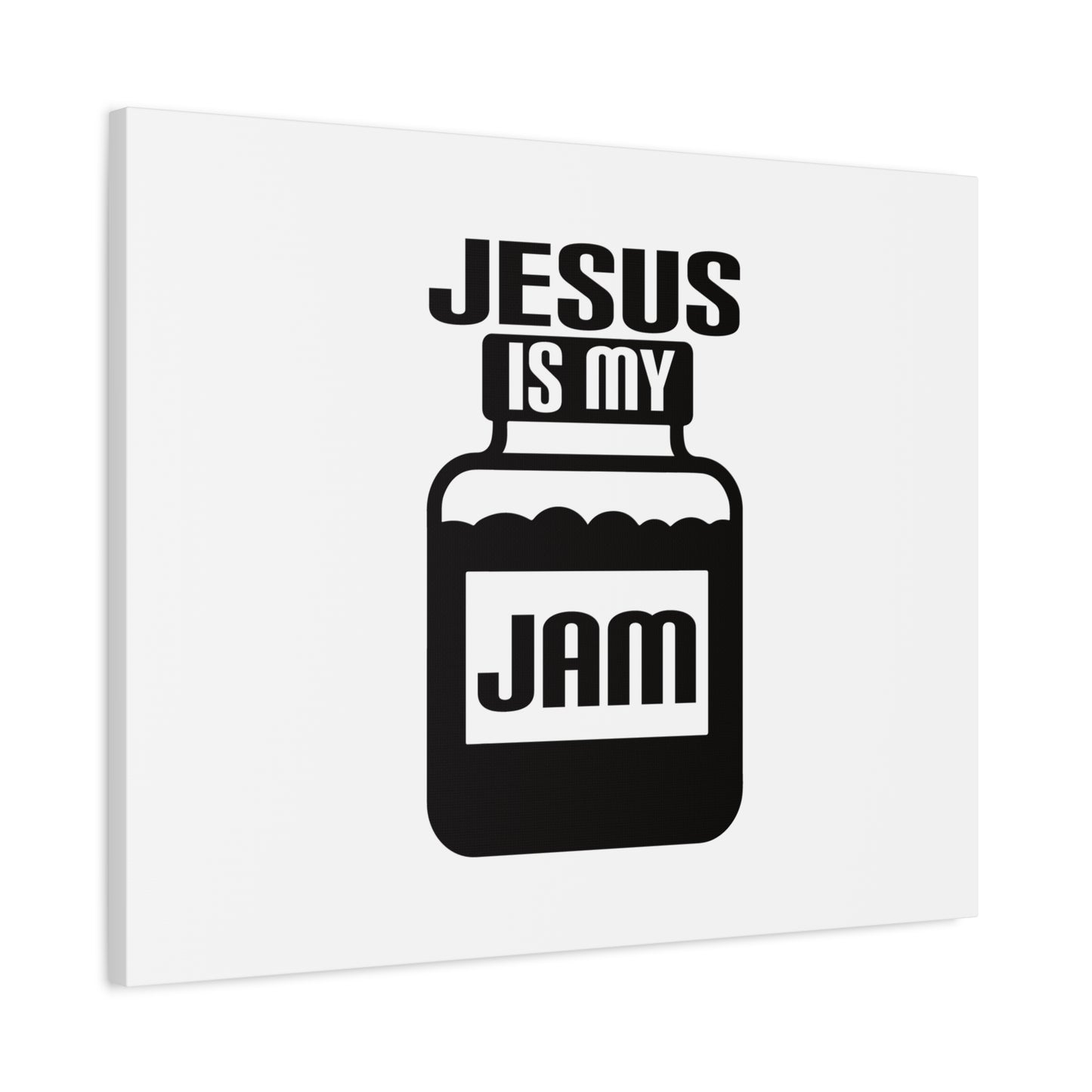Scripture Canvas Jesus Is My Jam Psalms 16:5 Christian Wall Art Bible Verse Print Ready to Hang