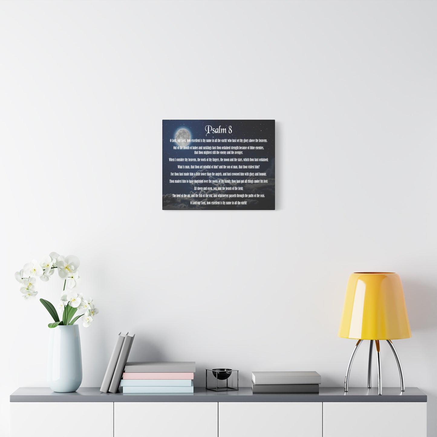 Scripture Walls Surrounded By Your Glory Psalm 8:1 Christian Wall Art Bible Verse Print Ready to Hang