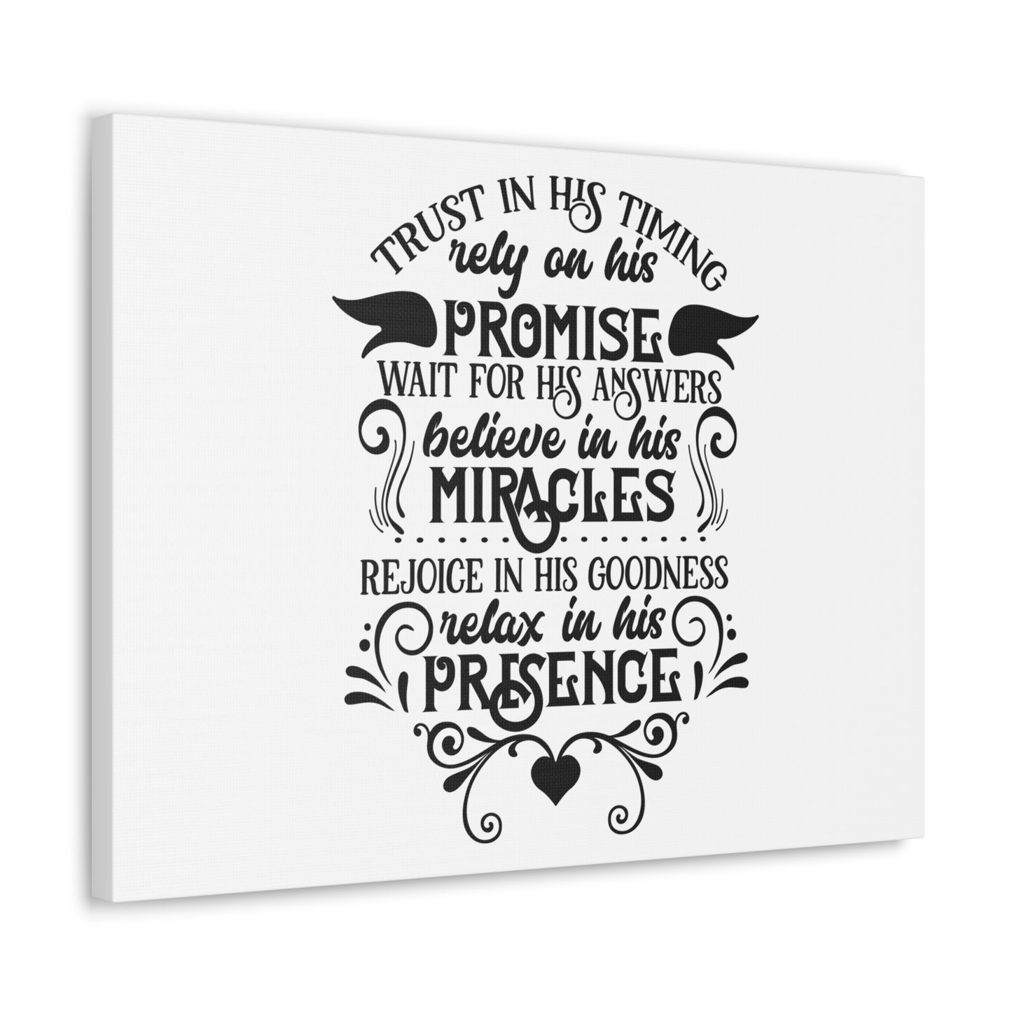Trust In His Timing Psalm 31:15 Christian Wall Art Bible Verse Print Ready to Hang