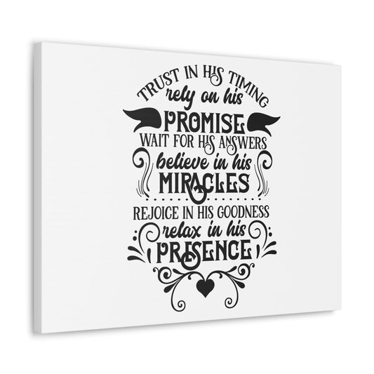 Trust In His Timing Psalm 31:15 Christian Wall Art Bible Verse Print Ready to Hang
