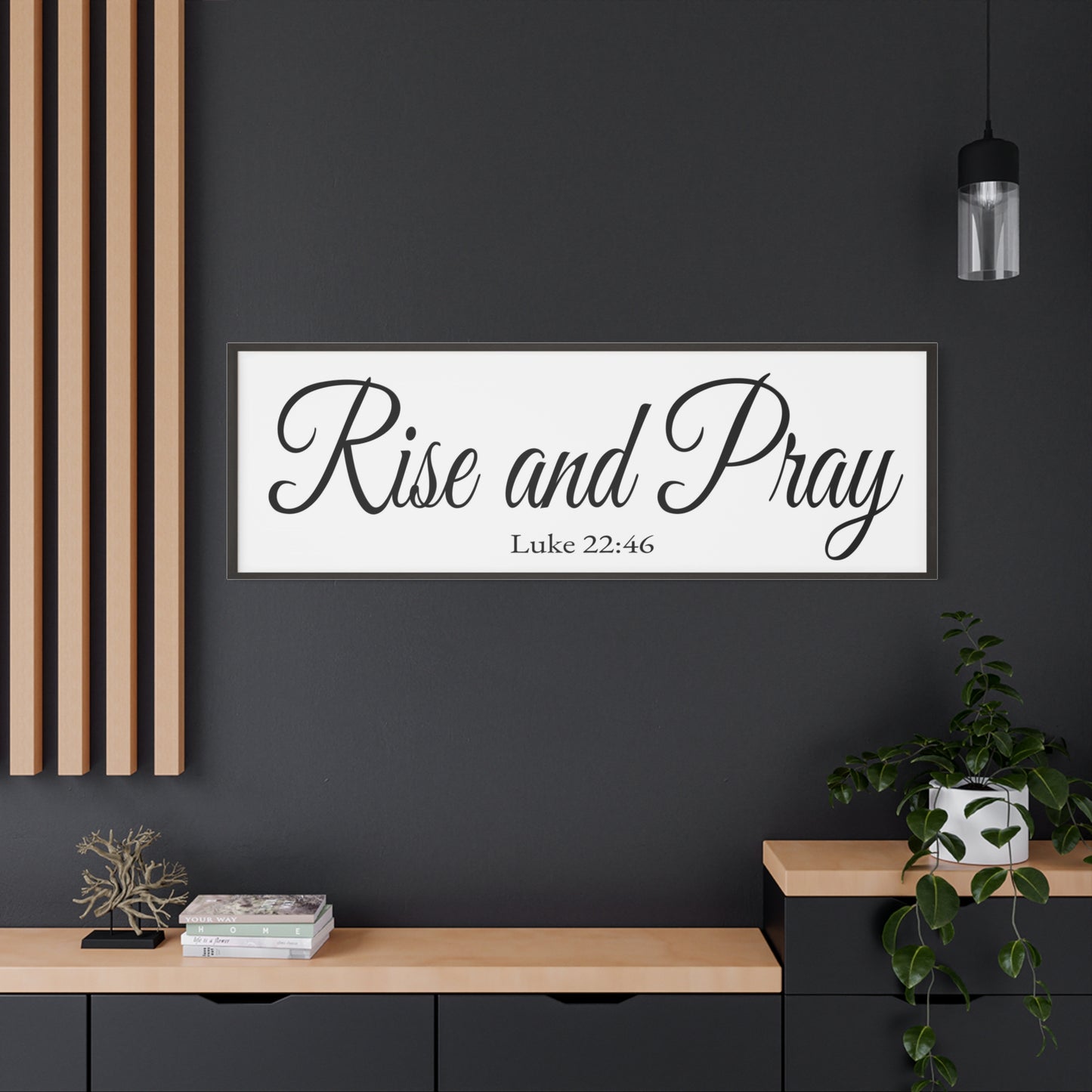 Scripture Walls Luke 22:46 White Bible Verse Canvas Christian Wall Art Ready to Hang Unframed