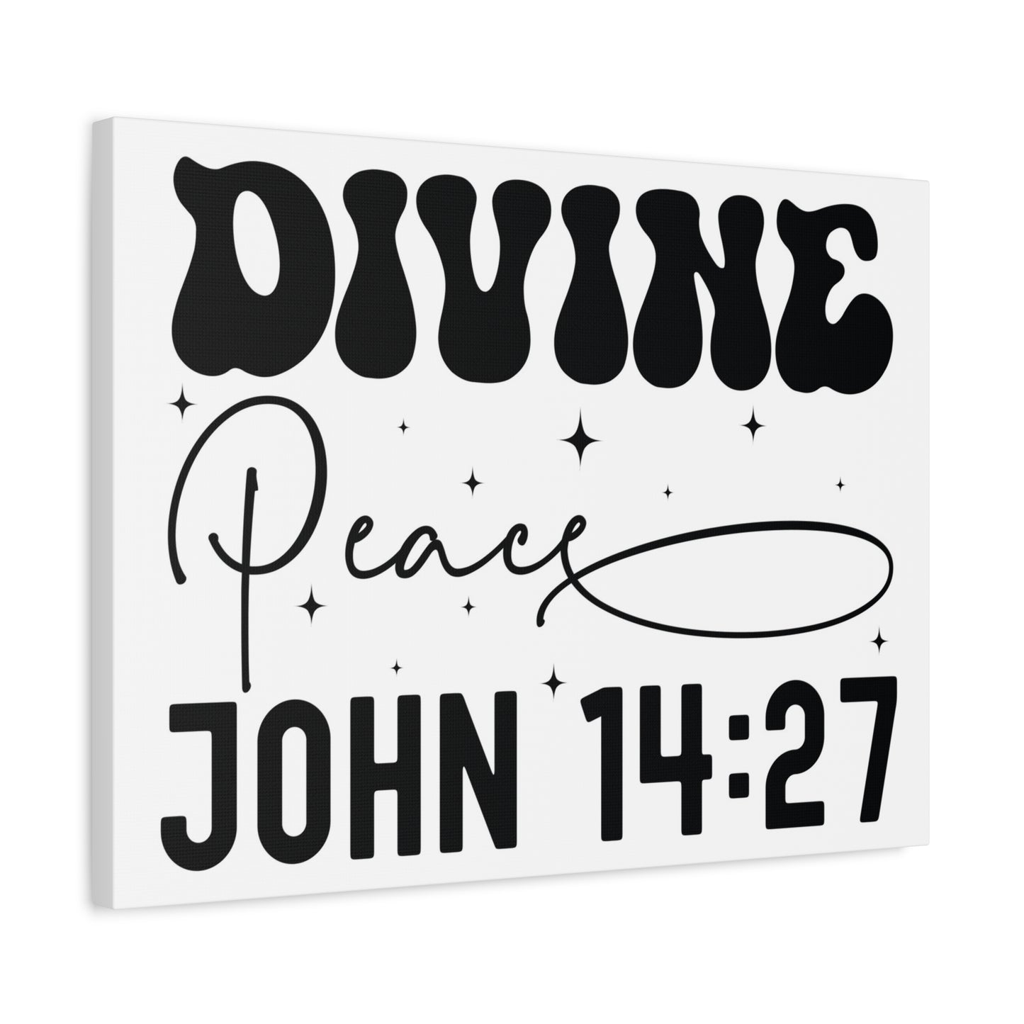 Scripture Walls John 14:27 Divine Peace Bible Verse Canvas Christian Wall Art Ready to Hang Unframed