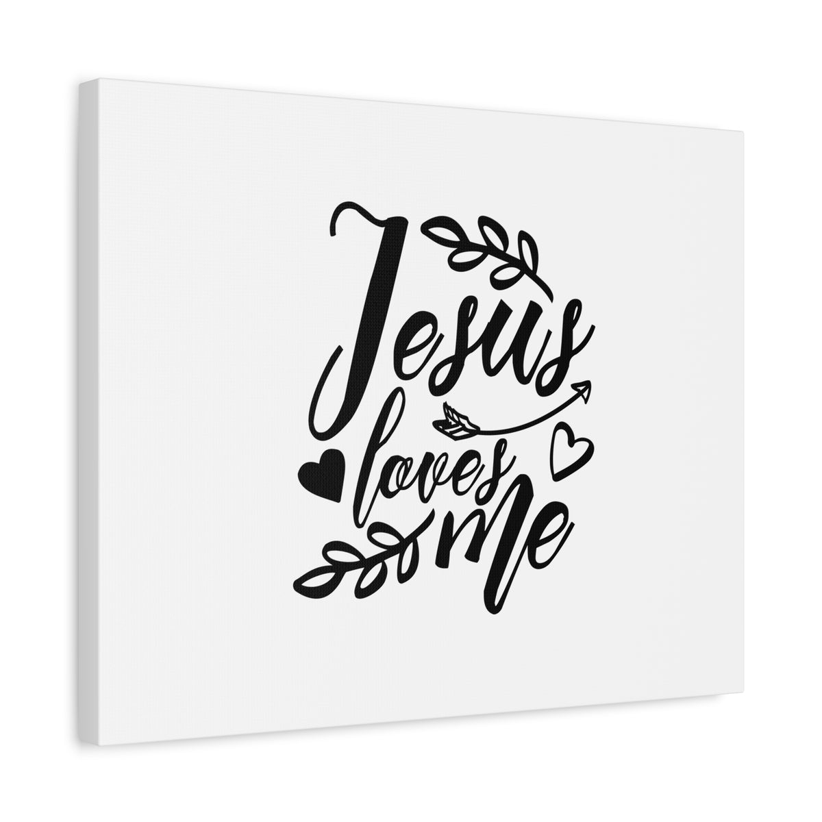 Scripture Canvas Jesus Loves Me John 13:14 Branches Christian Wall Art Bible Verse Print Ready to Hang