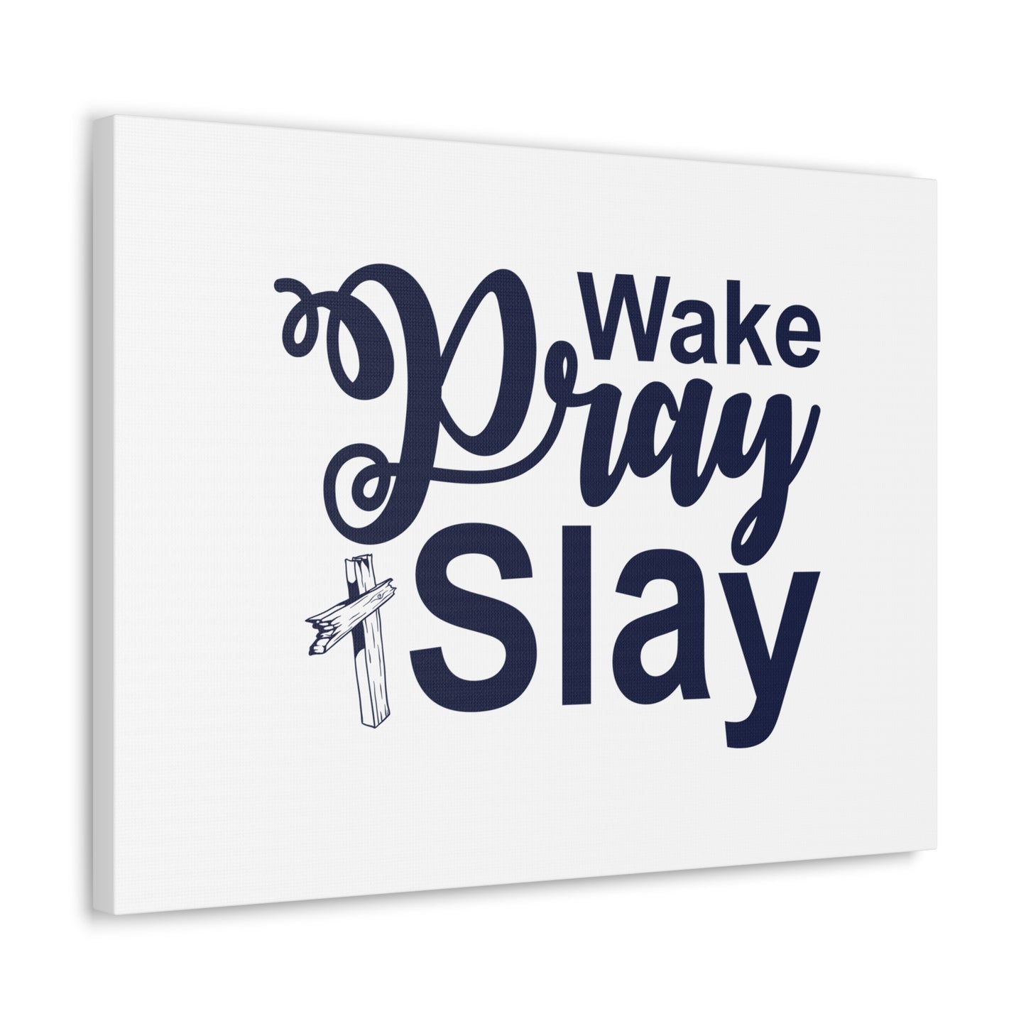 Wake, Pray, Slay Ephesians 2:10 Christian Wall Art Bible Verse Print Ready to Hang