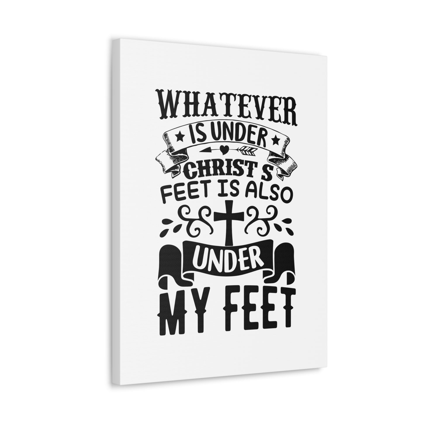 Under Christ 1 Corinthians 15:27 Christian Wall Art Bible Verse Print Ready to Hang