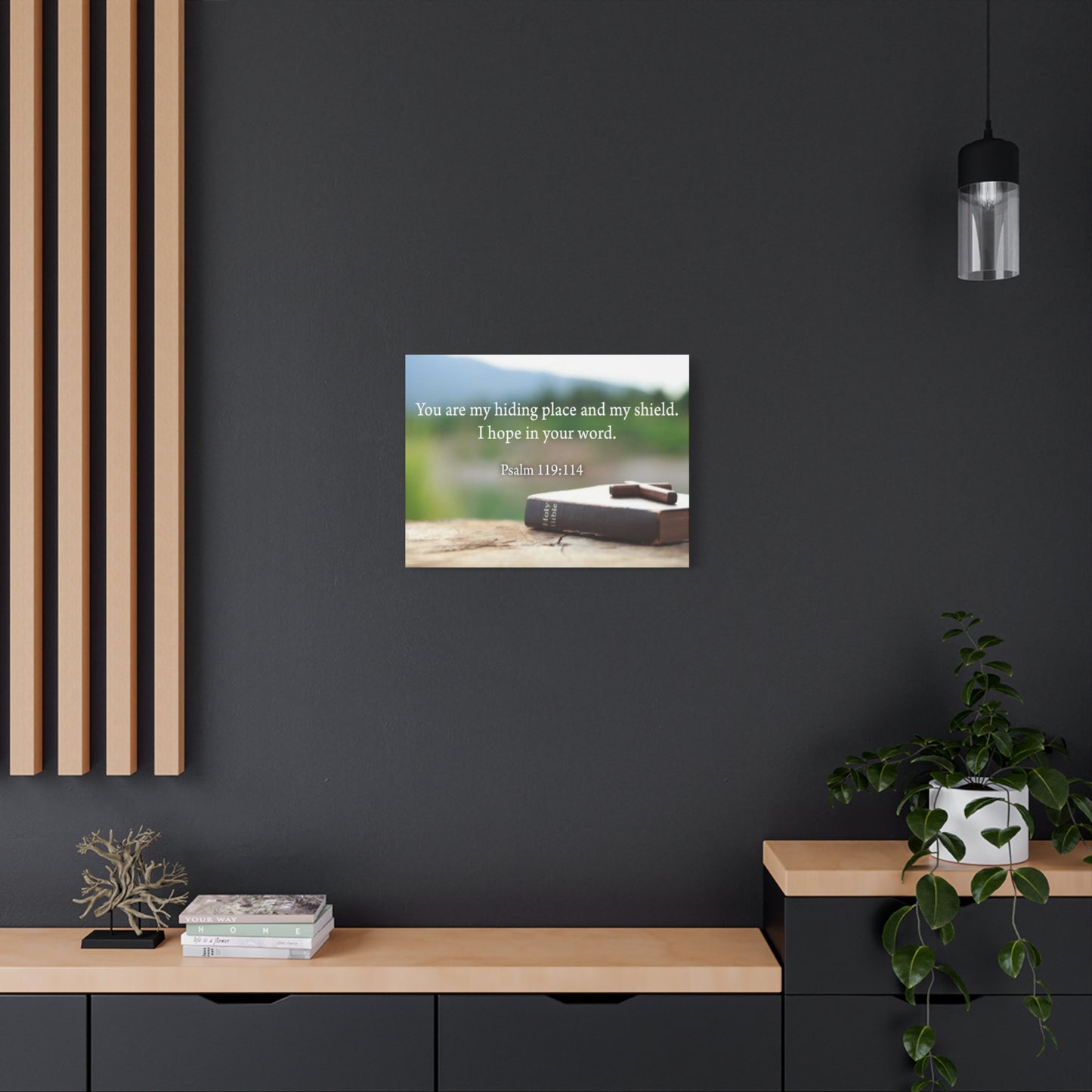Scripture Walls Hiding Place Psalm 119:114 Bible Verse Canvas Christian Wall Art Ready to Hang