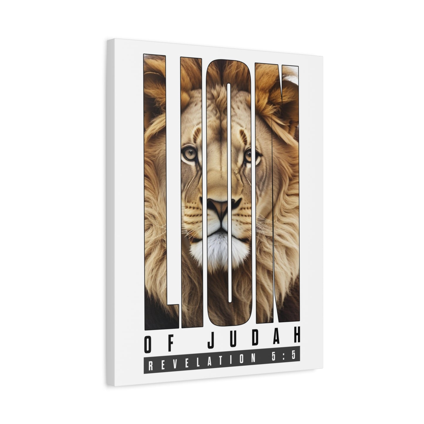 Scripture Walls Revelation 5:5 Lion of Judah Bible Verse Canvas Christian Wall Art Ready to Hang Unframed