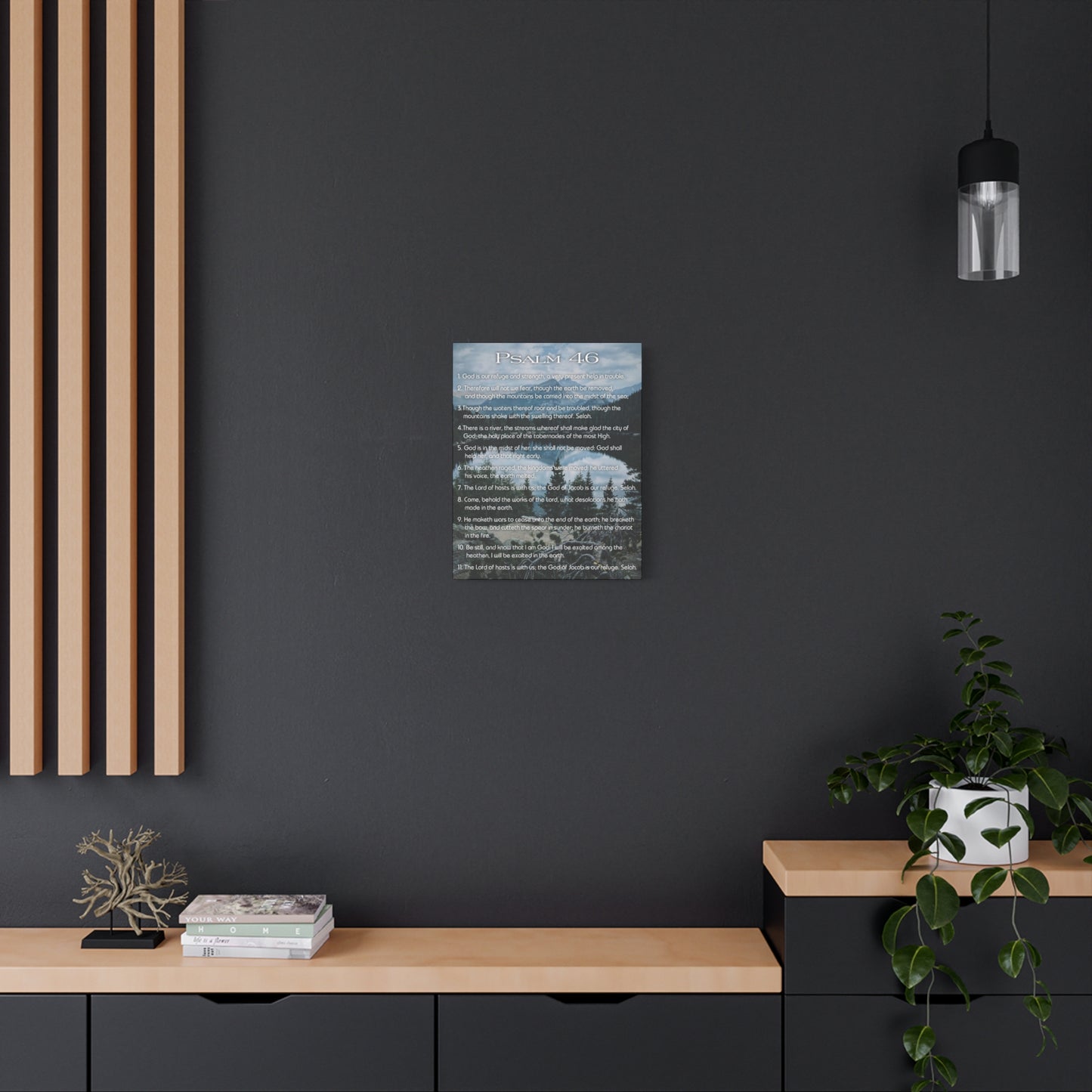 Scripture Walls Lord Reign In Me Psalm 46:11 Colored Christian Wall Art Print Ready to Hang