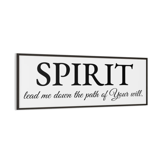 Scripture Walls Spirit Lead Me White Bible Verse Canvas Christian Wall Art Ready to Hang Unframed