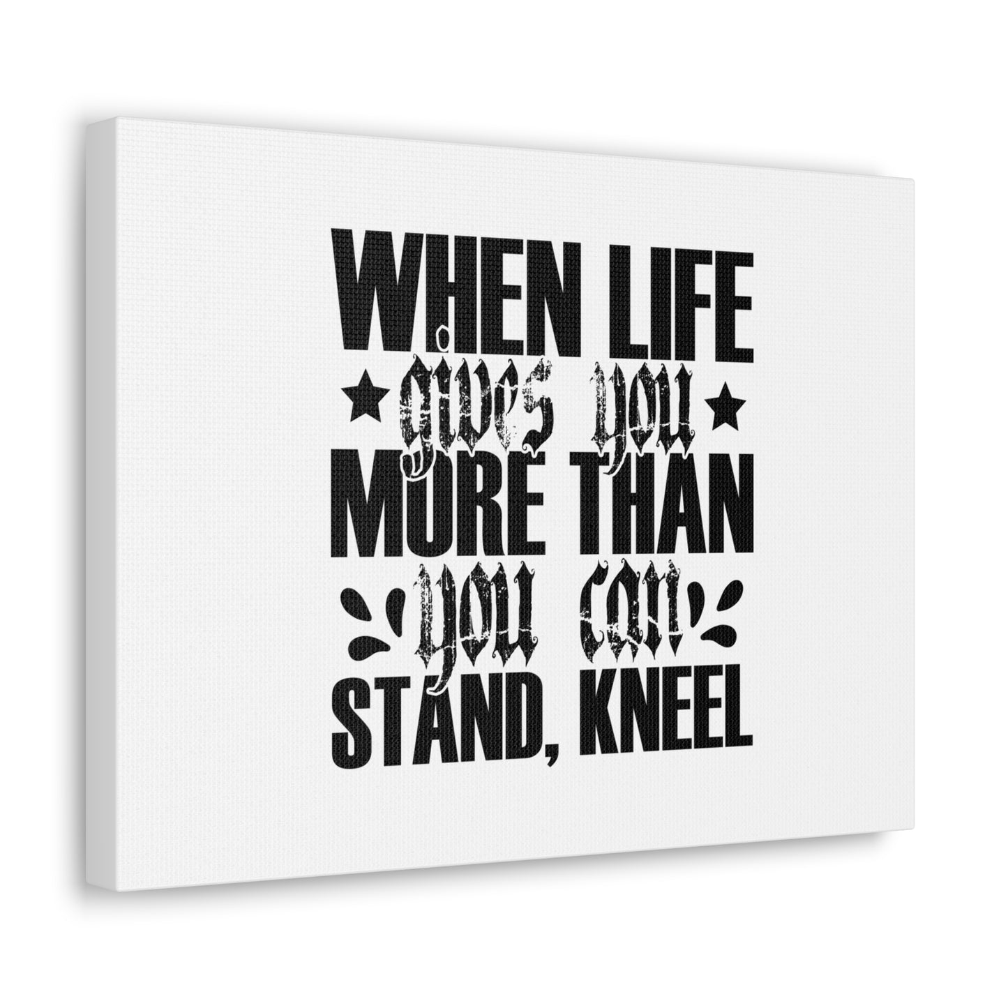 You Can Stand Romans 3:24 White Christian Wall Art Bible Verse Print Ready to Hang