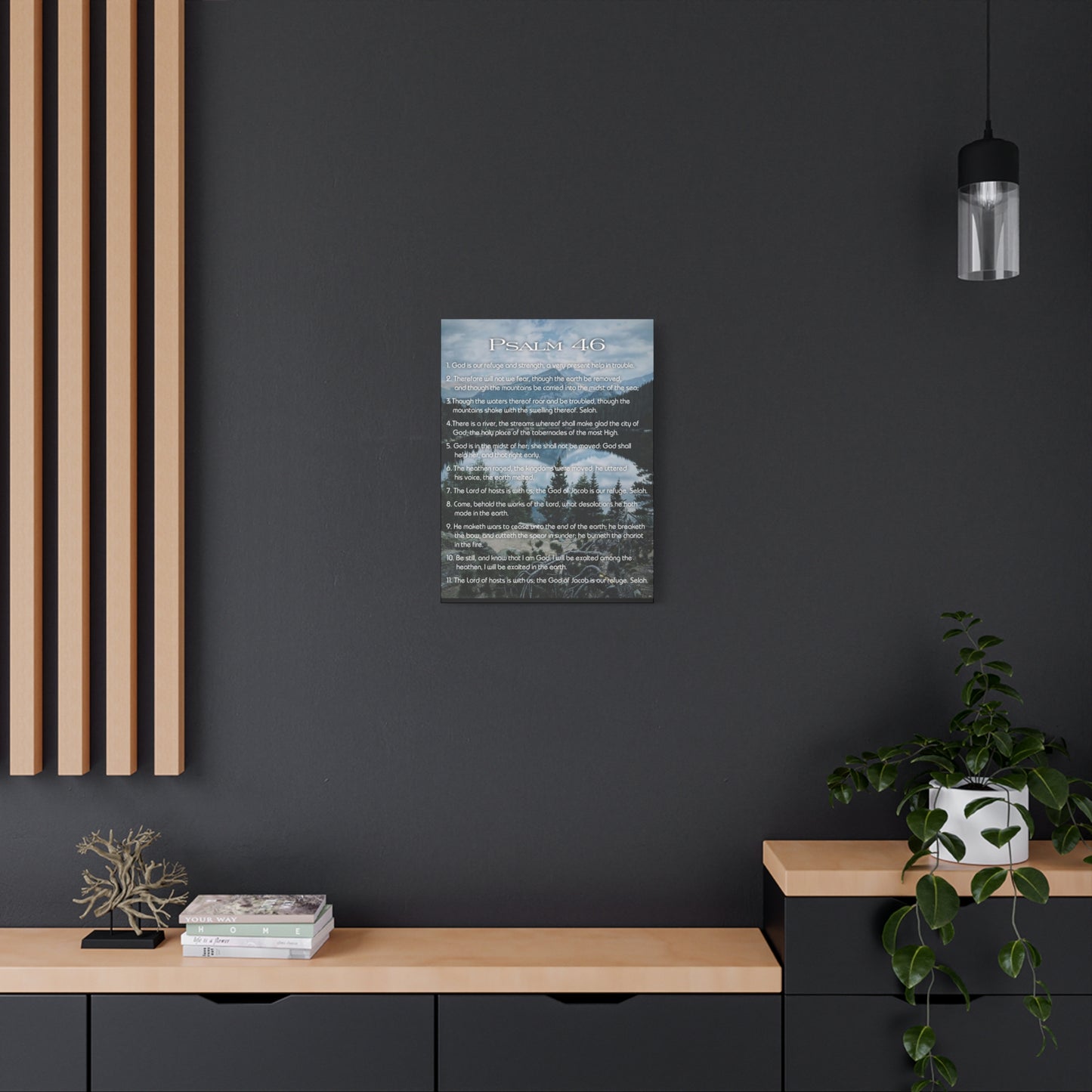 Scripture Walls Lord Reign In Me Psalm 46:11 Colored Christian Wall Art Print Ready to Hang