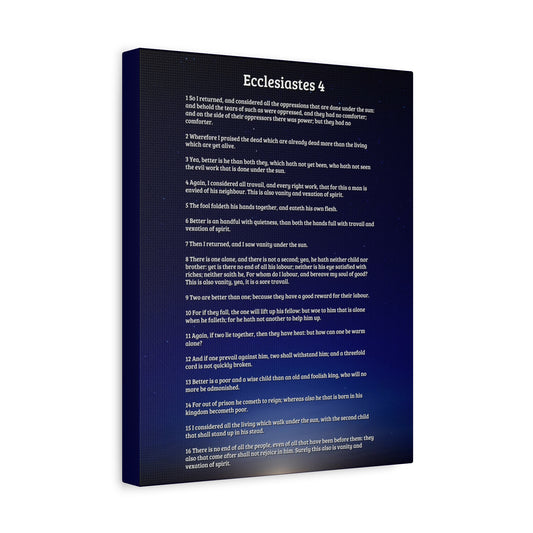 Scripture Walls Consider All Oppressions Ecclesiastes 4 Bible Verse Canvas Christian Wall Art Ready to Hang