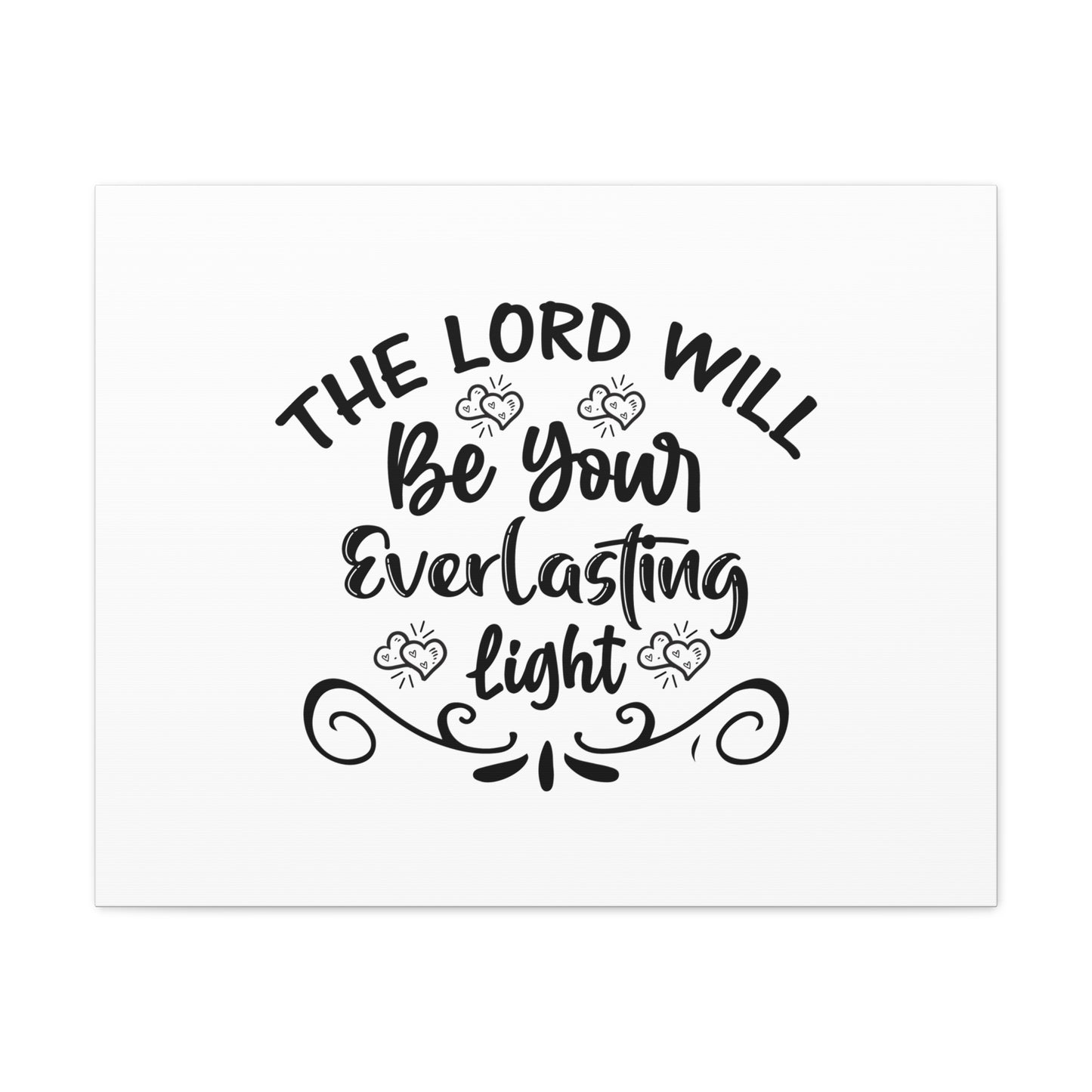 The Lord Will Be Your Everlasting Light Isaiah 60:20 Christian Wall Art Bible Verse Print Ready to Hang