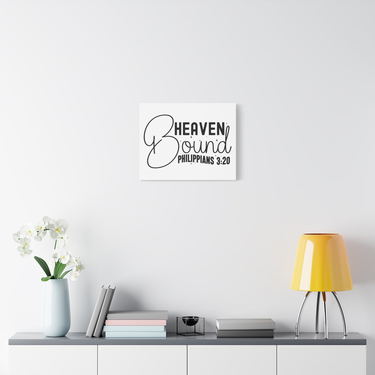 Scripture Walls Philippians 3:20 I am Heaven Bound Bible Verse Canvas Christian Wall Art Ready to Hang Unframed