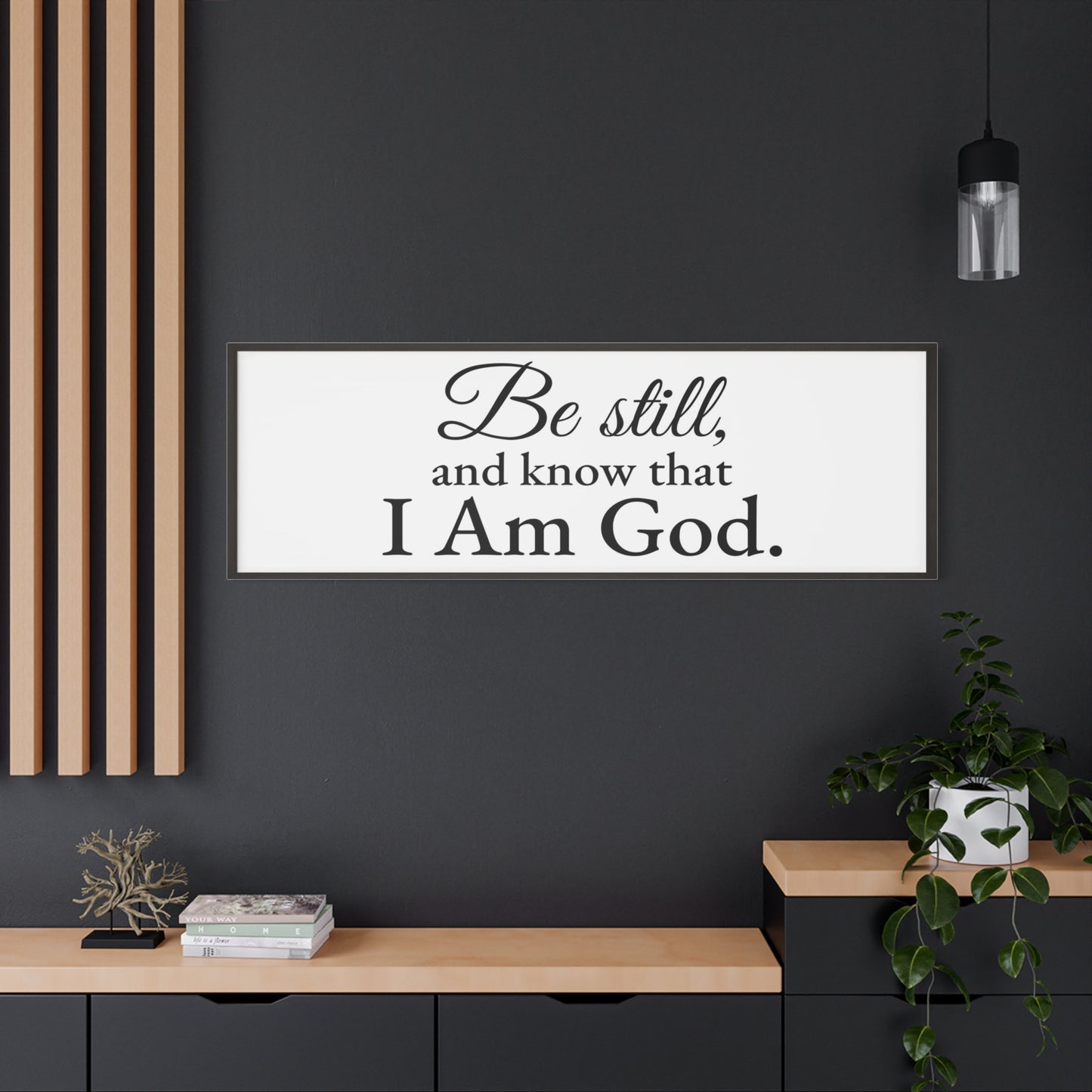 Scripture Walls Be Still Psalm 46:10 White Bible Verse Canvas Christian Wall Art Ready to Hang Unframed