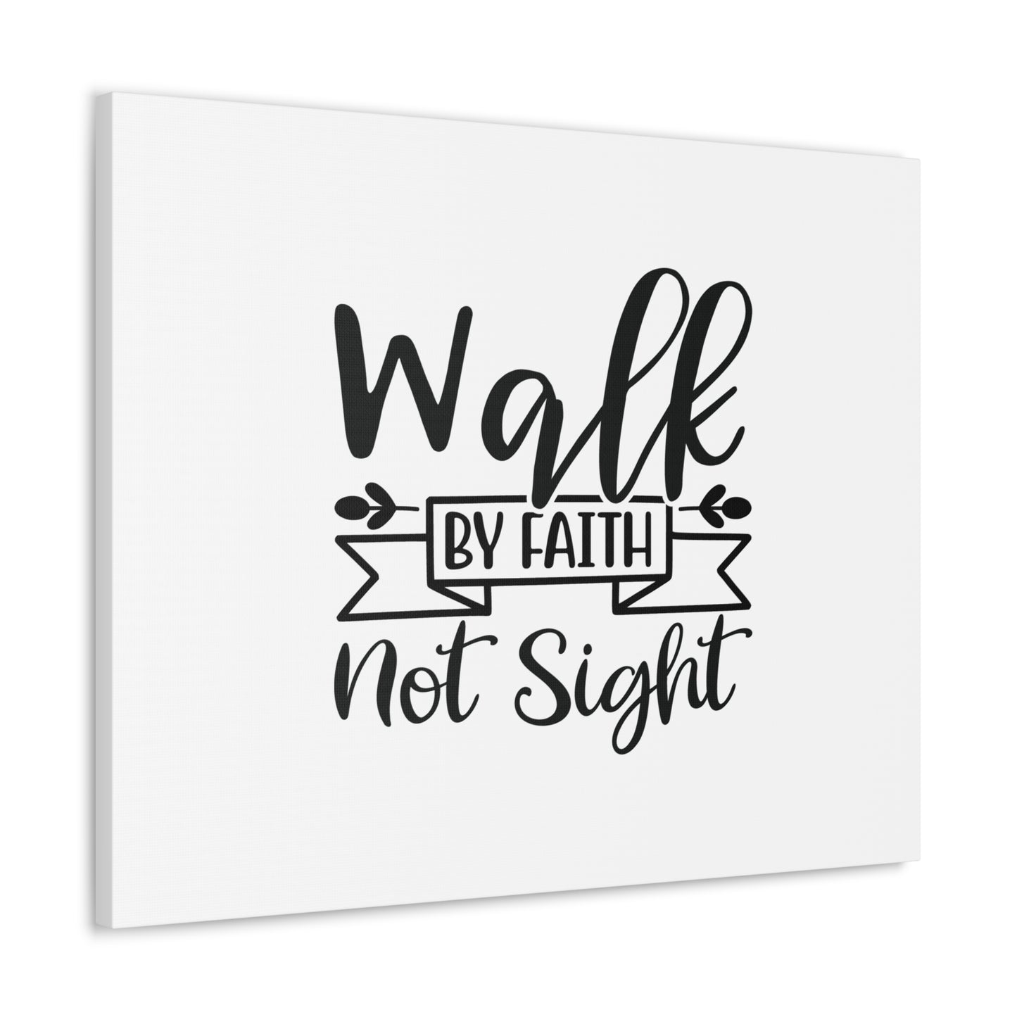 Walk By Faith 2 Corinthians 5:7 Banner Christian Wall Art Bible Verse Print Ready to Hang