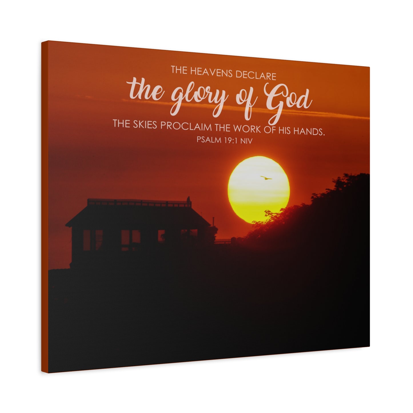 Scripture Walls The Heavens Psalm 19:1 Declare  Bible Verse Canvas Christian Wall Art Ready to Hang