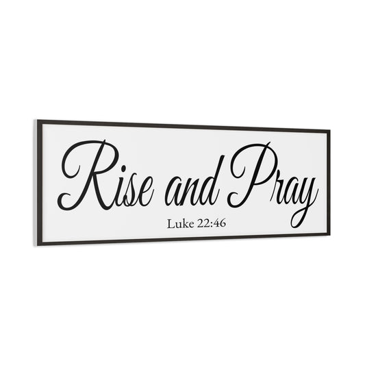 Scripture Walls Luke 22:46 White Bible Verse Canvas Christian Wall Art Ready to Hang Unframed