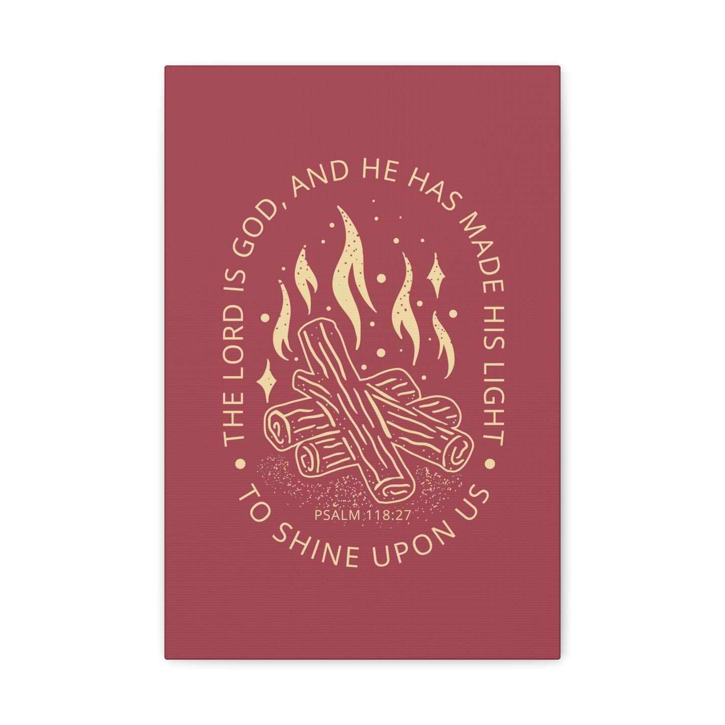 The Lord Is God Psalm 118:27 Christian Wall Art Bible Verse Print Ready To Hang