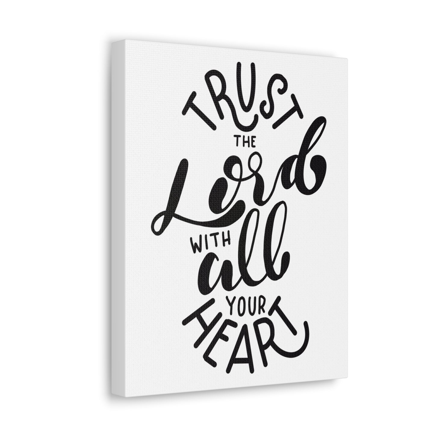 Trust in The Lord With All Your Heart Psalm 118:8 Bible Verse Canvas Christian Wall Art Ready To Hang