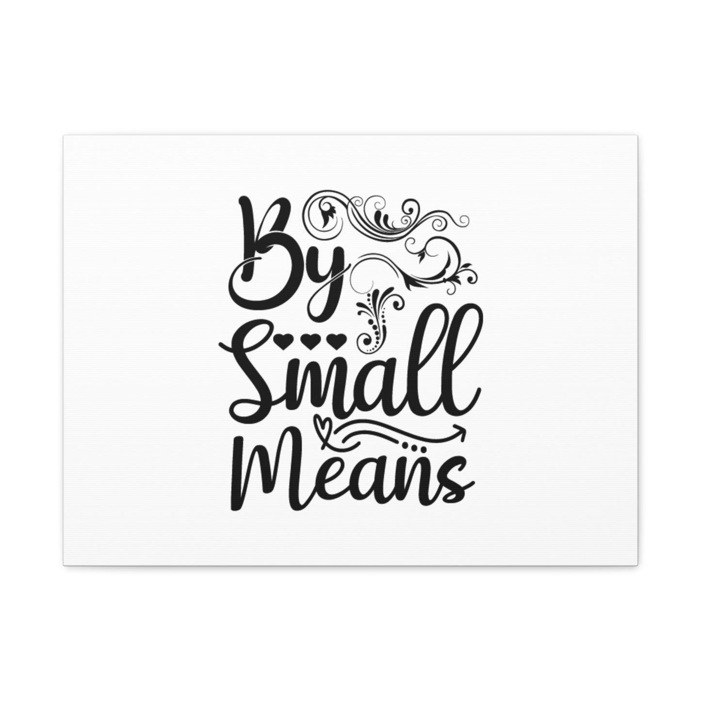 By Small Means Luke 16:10 Hearts Christian Wall Art Bible Verse Print Ready to Hang