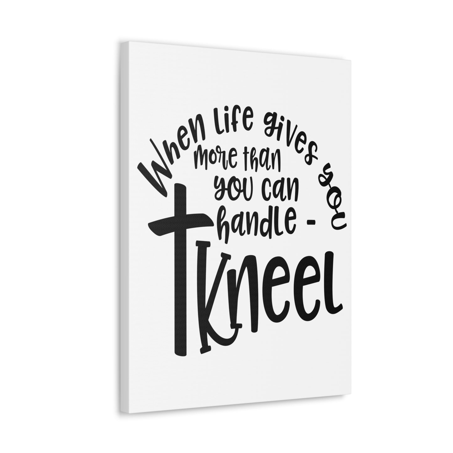 When Life Gives Matthew 11:28 Christian Wall Art Print Ready to Hang