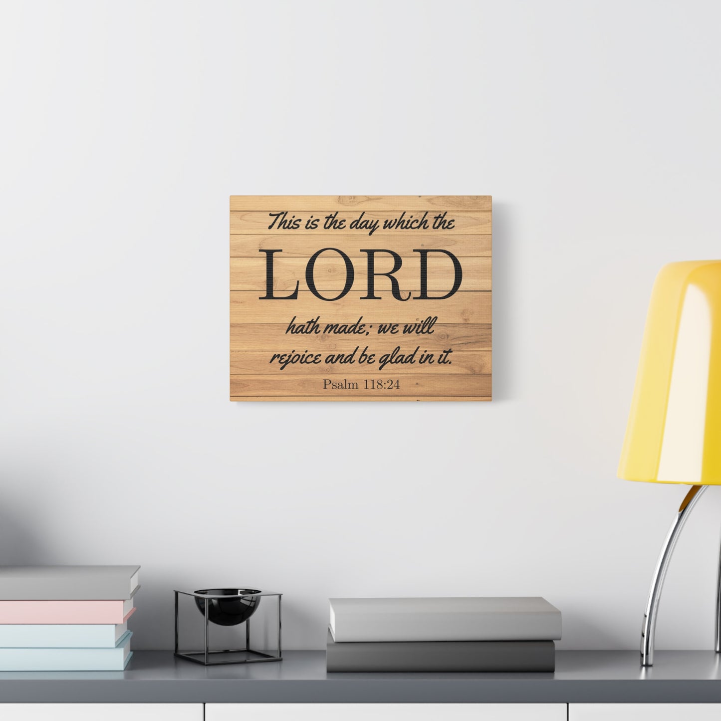 Scripture Walls The Lord Hath Made Psalm 118:24 Bible Verse Canvas Christian Wall Art Ready to Hang