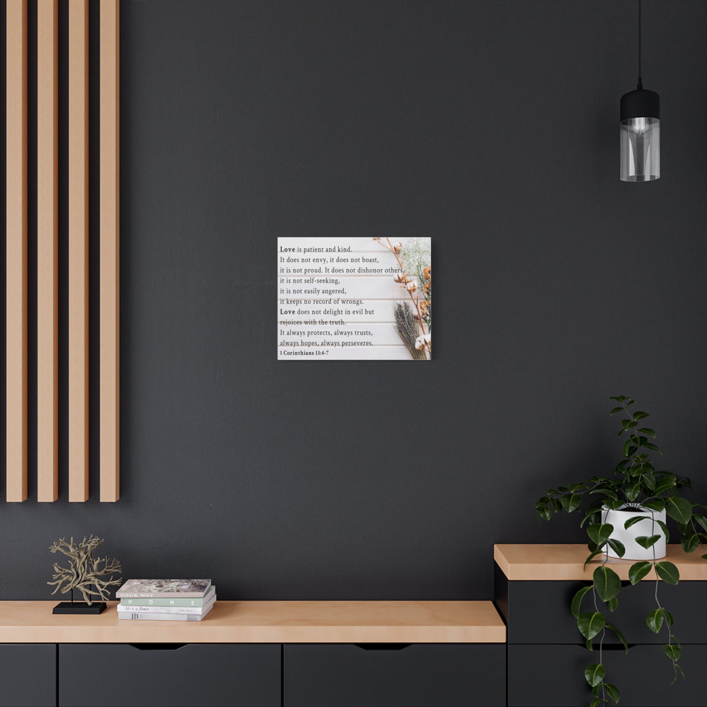 Scripture Walls Love is 1 Corinthians 13:4-7 Bible Verse Canvas Christian Wall Art Ready to Hang Unframed