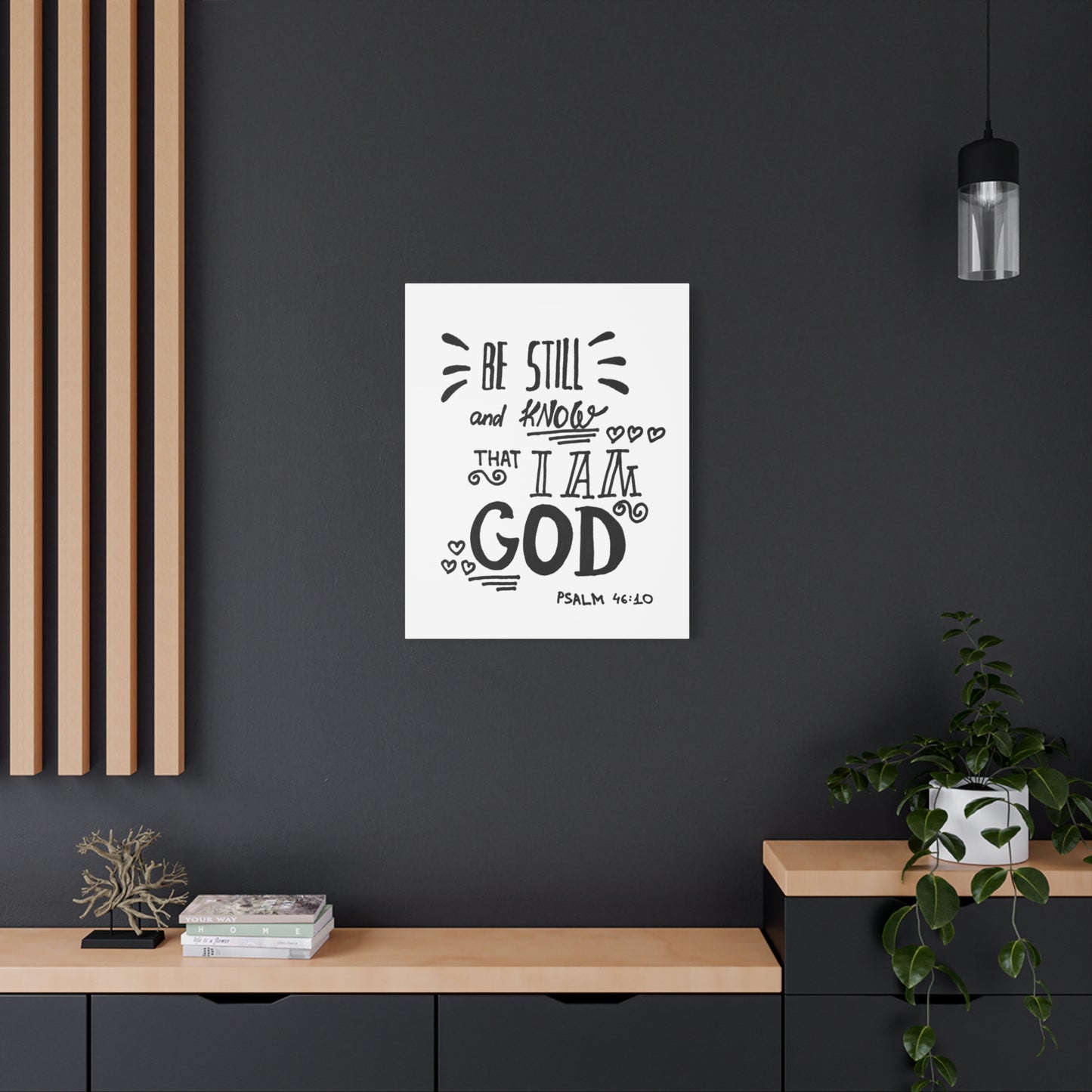 Scripture Walls Know That I Am God Psalm 46:10 Bible Verse Canvas Christian Wall Art Ready to Hang