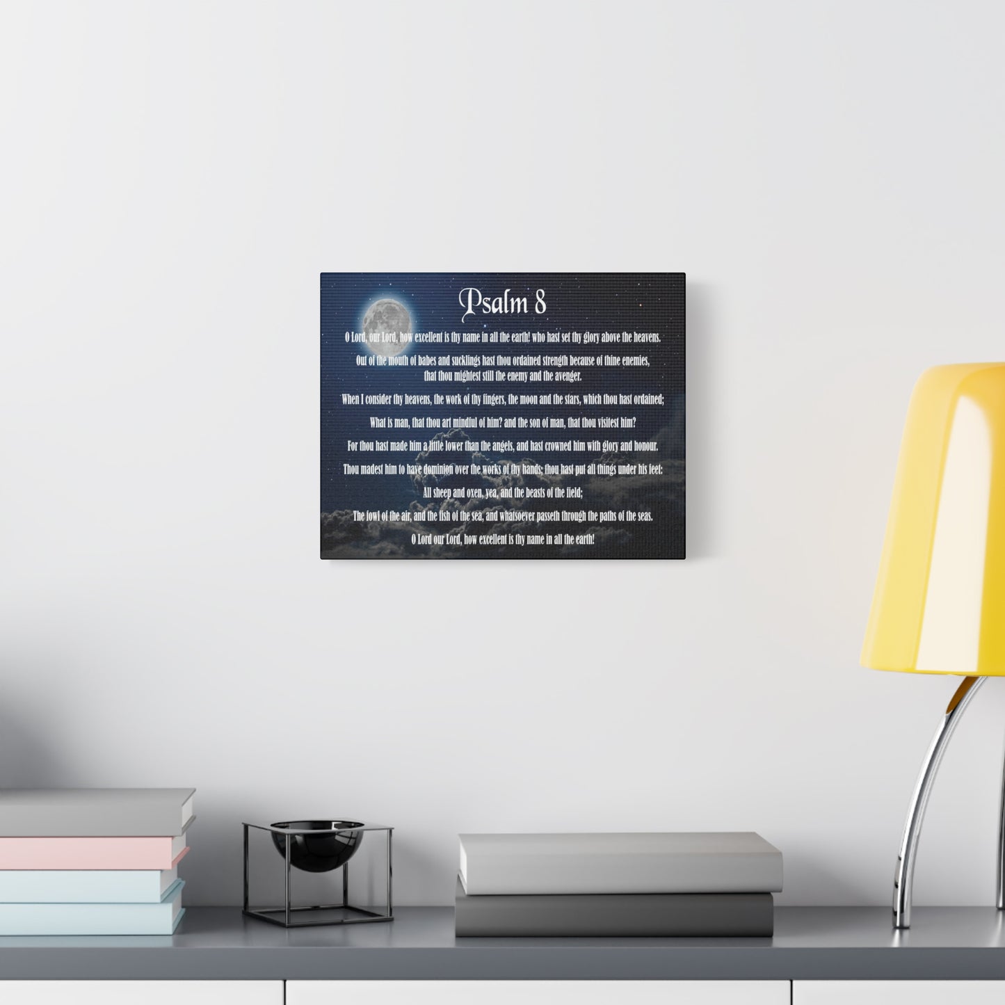 Scripture Walls Surrounded By Your Glory Psalm 8:1 Christian Wall Art Bible Verse Print Ready to Hang