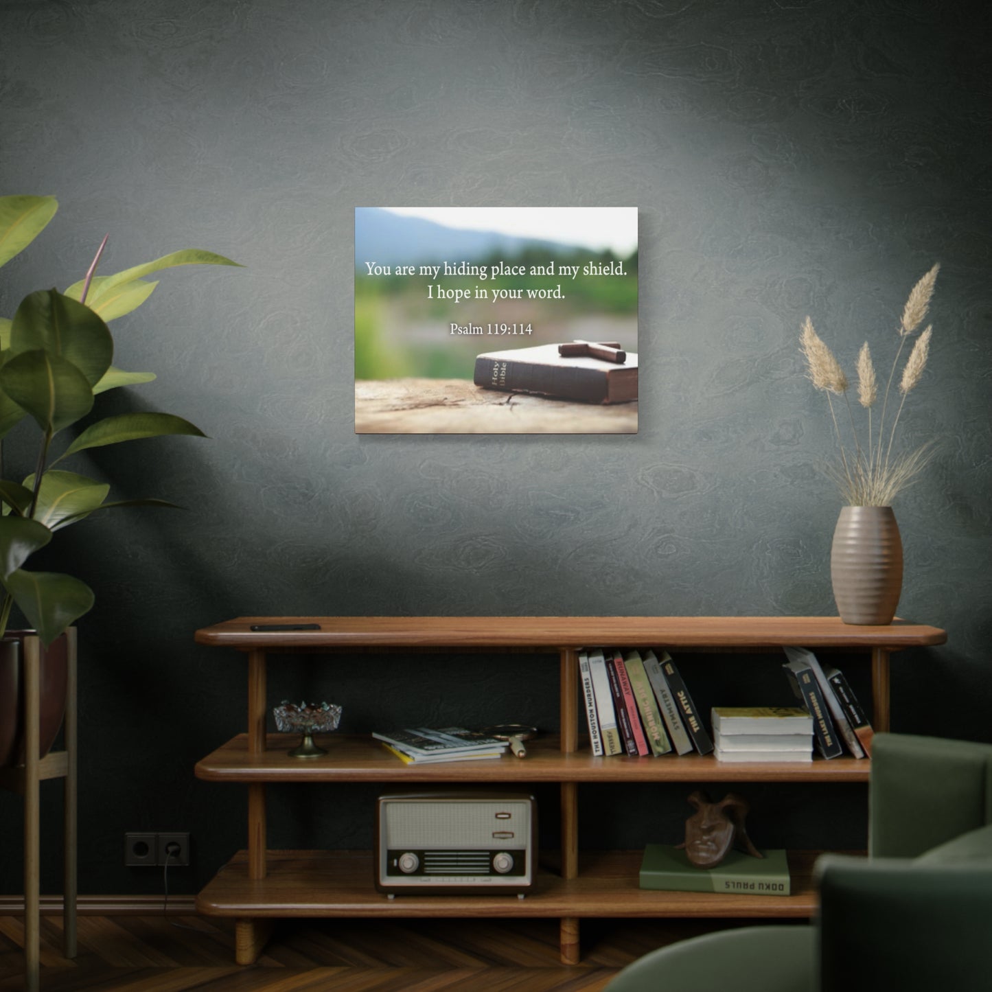 Scripture Walls Hiding Place Psalm 119:114 Bible Verse Canvas Christian Wall Art Ready to Hang