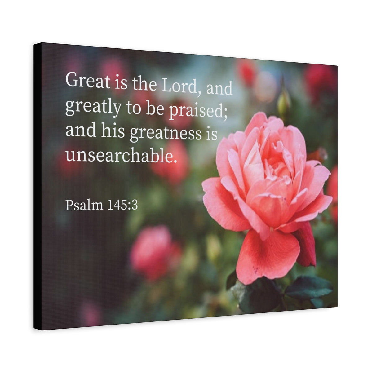 Scripture Canvas Greart is The Lord Psalm 56:3 Christian Wall Art Bible Verse Print Ready to Hang