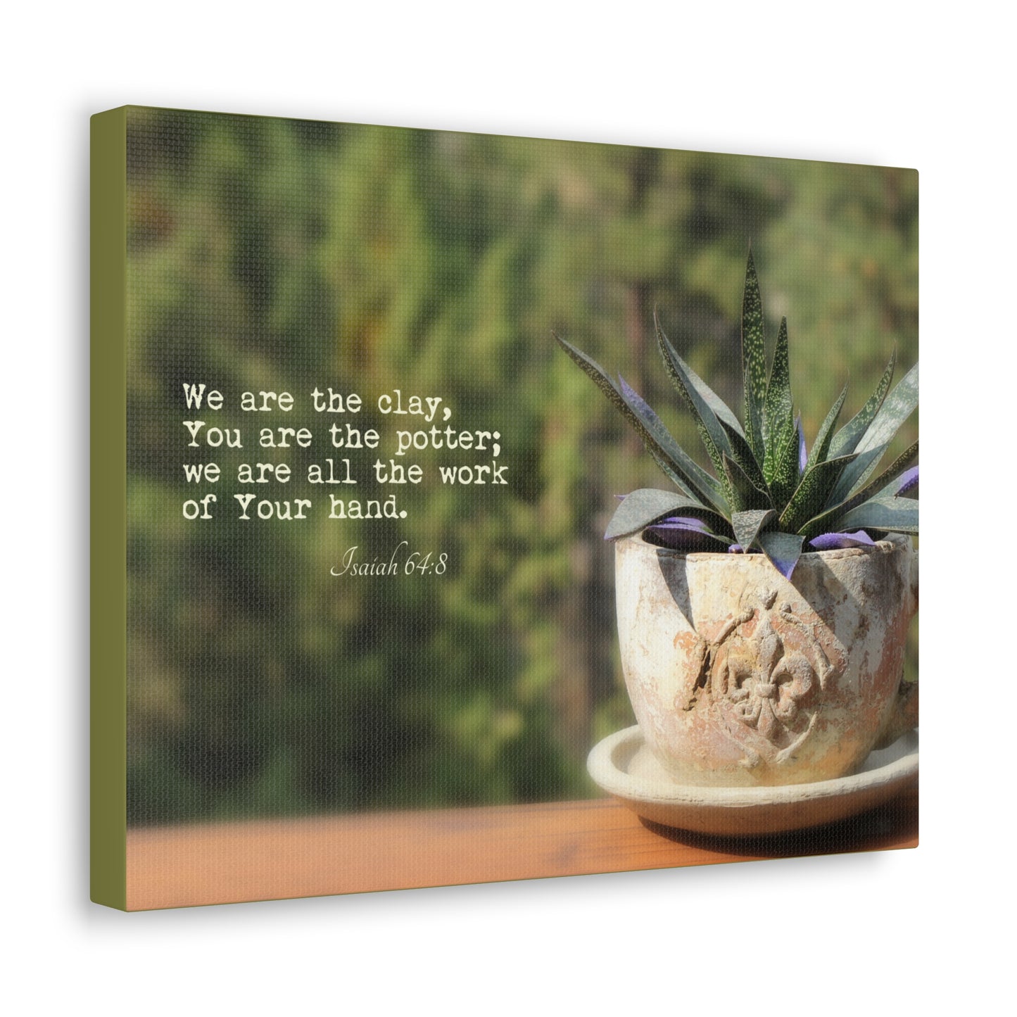 We Are The Clay Isaiah 64:8 Bible Verse Canvas Christian Wall Art Ready to Hang
