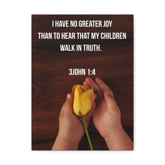 Walk In Truth 3 John 1:4 Christian Wall Art Bible Verse Print Ready to Hang